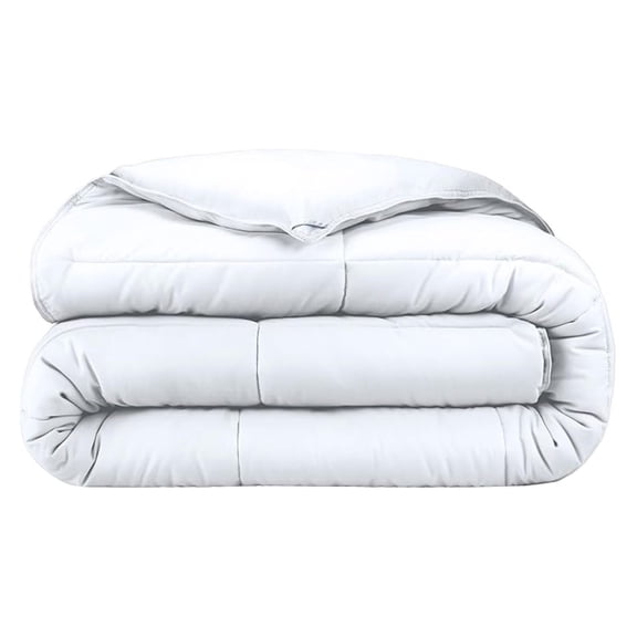 Duvet Insert Comforter - Queen Size - Goose Down - Ultra-Soft - Premium 1800 Series - All Season Warmth - Bedding Comforter (Queen, White)