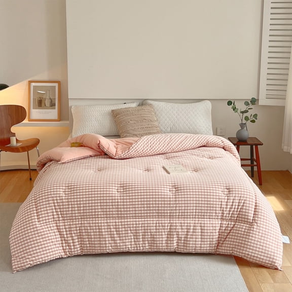 Duvet Insert Lightweight Comforter All Season Bed Comforter, Breathable Soft Fluffy Comforter Insert Easy Care for Bedroom Guest Room Dorm