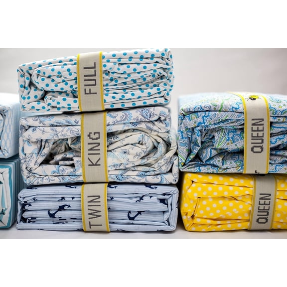 Duvet  Organizer Bands (2-) -  - Bed  Straps with Labels for Closet Storage & Bedding Organization