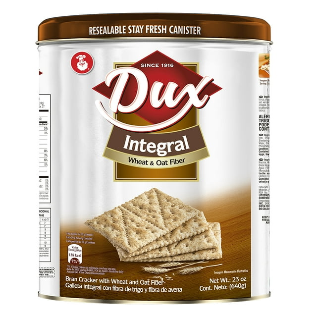 Dux Wheat & Oat Fiber Crackers 23 oz