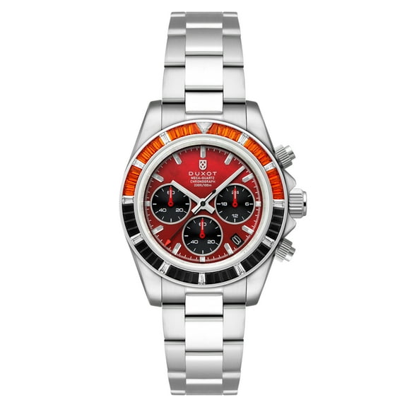 Duxot Accelero Rainbow Stainless Steel 40mm Meca-Quartz Wristwatch DX-2064-AA