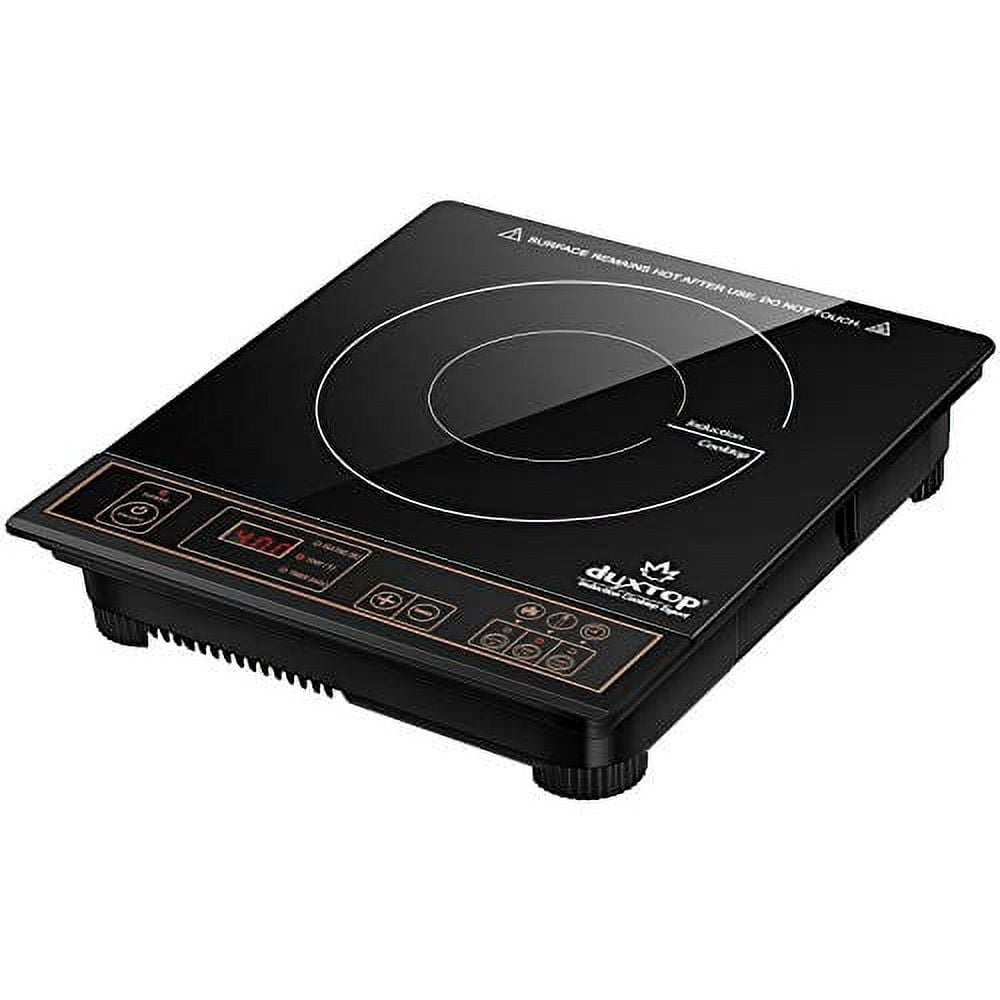 Duxtop LCD 1800W Portable Induction Cooktop 2 Burner, Built-In Countertop Burners with Sensor Touch Control, Electric Cooktop with 2 Burner
