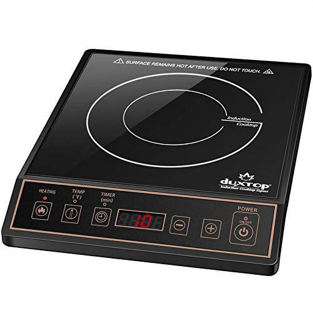 Duxtop 1800W Portable Induction Cooktop, Countertop Burner Included 5.7  Quarts Professional Stainless Steel Cooking Pot with Lid, Heavy  Impact-bonded Bottom