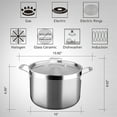 thumbnail image 1 of Duxtop 8 Quart Whole-Clad Tri-Ply Stainless Steel Stockpot with Lid, Induction Compatible Cookware, 1 of 4