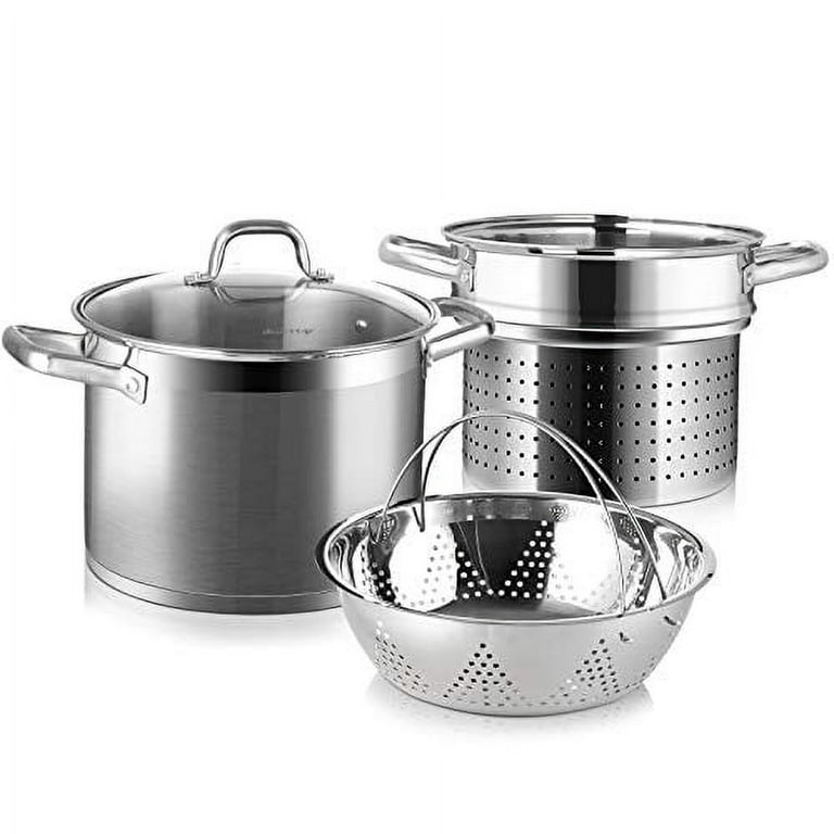 Duxtop Professional Stainless Steel Pasta Pot with Strainer Insert