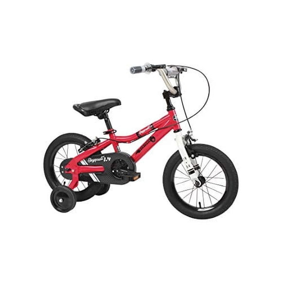 Duzy Customs 14 Red Kids Bike, BMX Style Frame, Coaster Brake, Training Wheels, Quick Assembly, Ages 47
