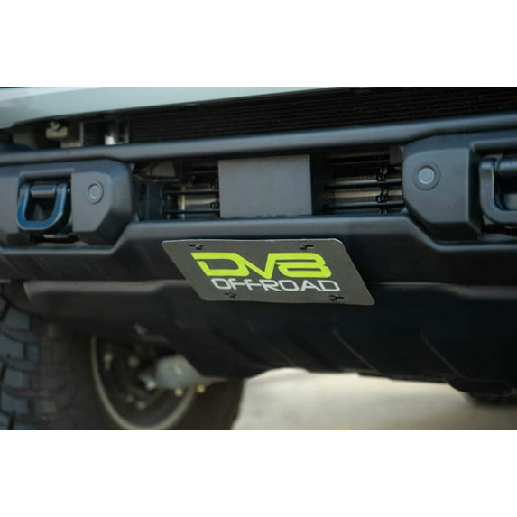 DV8 Offroad 2021 Ford Bronco Capable Bumper Slanted Front License Plate Mount