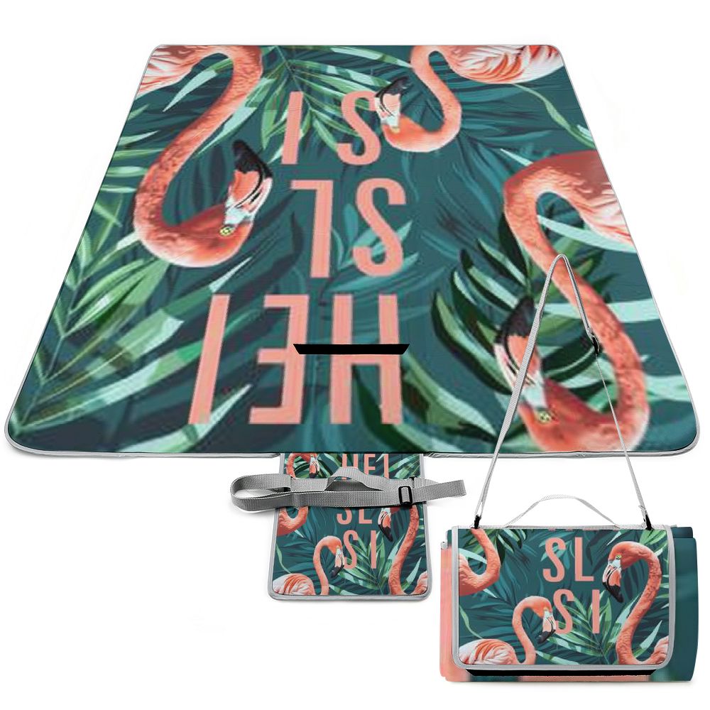 Dvbnli Summer Time Picnic Mat Foldable Waterproof Sandproof Beach