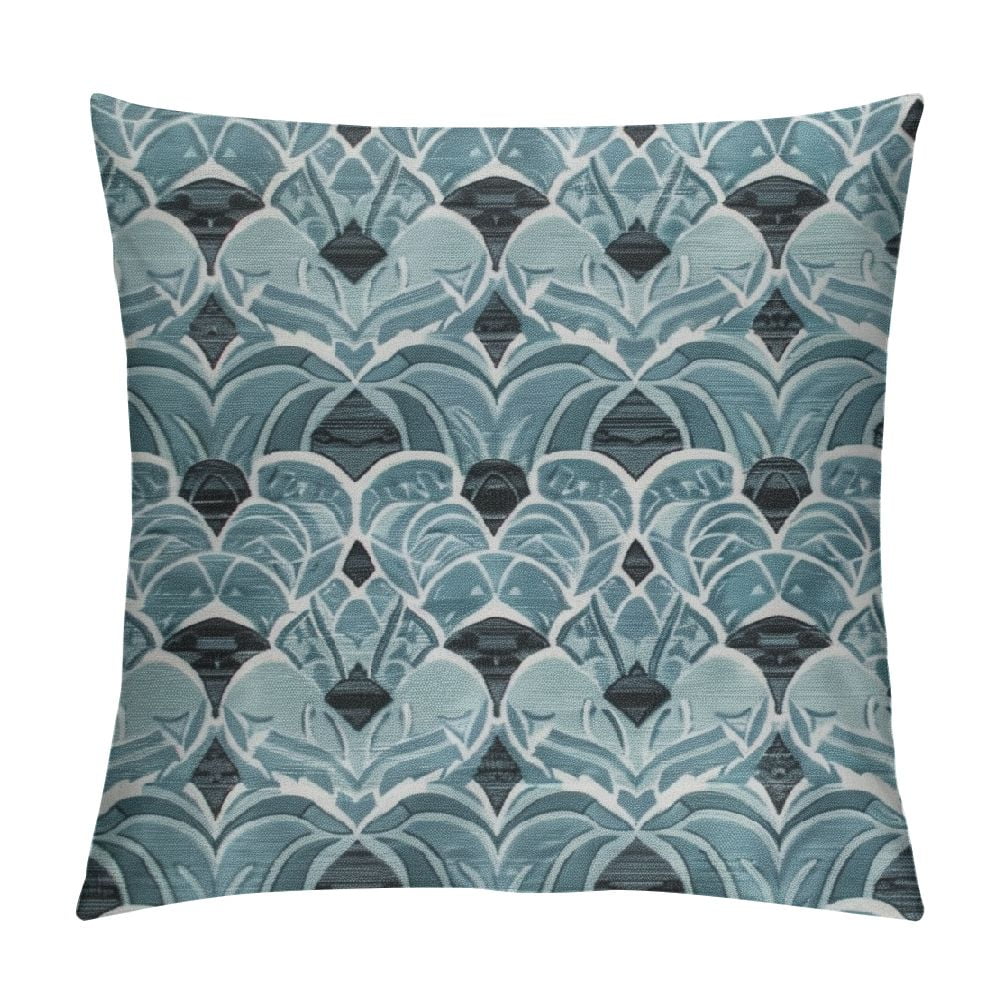 Dvbnli Throw Pillow Cushion Cover, Shapes Rounds in Symmetic Order
