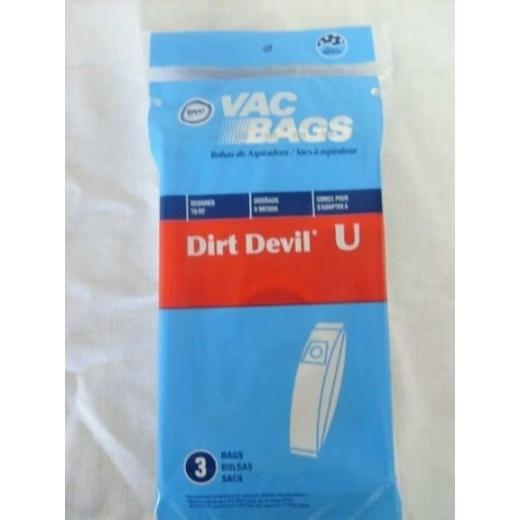 Dvc Brand Micro Lined Vacuum Bags Dirt Devil U 3-Pack
