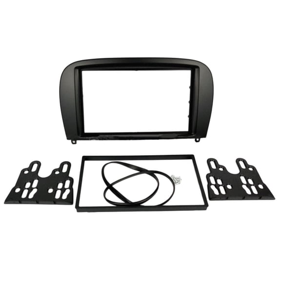 Dvd Navigation Modification Panel For Mercedes Benz Sl R230 G550 Sl350 05 Black Abs Interior Upgrade 174*98Mm