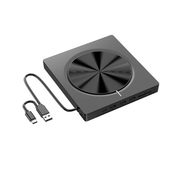 Dvd Player Portable Dvd Players Usb 3.0/Dvd/Cd/Vcd 7-In-1 Portable Cd Reader for Laptop, Data Backup, Presentations & Mobile Entertainment