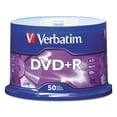 thumbnail image 1 of Dvd+r Recordable Disc, 4.7 Gb, 16x, Spindle, Matte Silver, 50/pack | Bundle of 5 Packs, 1 of 4
