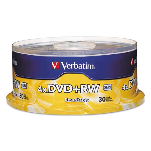 Dvd+rw Rewritable Disc, 4.7 Gb, 4x, Spindle, Silver, 30/pack | Bundle of 2 Packs