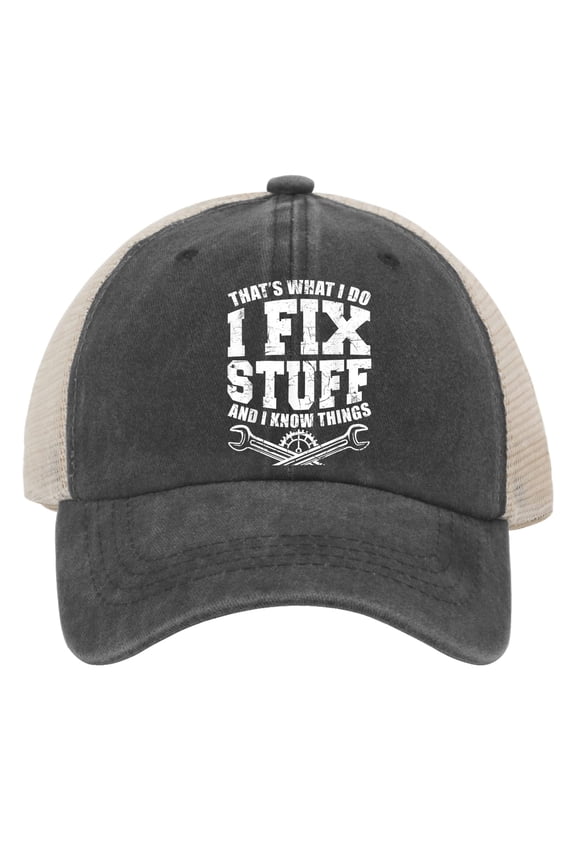 Hats That's What I Do I Fix Stuff and I Know Things Baseball Caps for Men Vintage Dad Hats Adjustable
