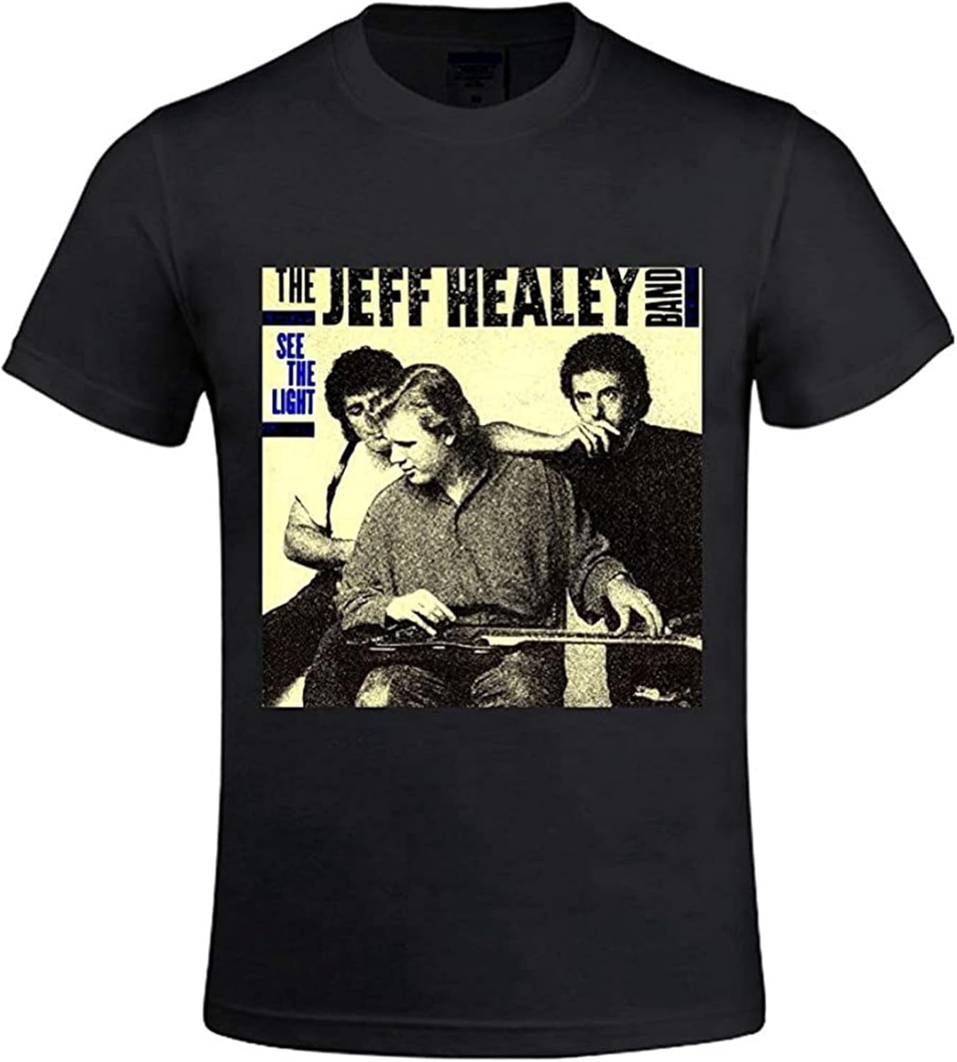 Dvecvbdg Men's Jeff Healey Band See The Light Funny Tee for Men T Shirt ...