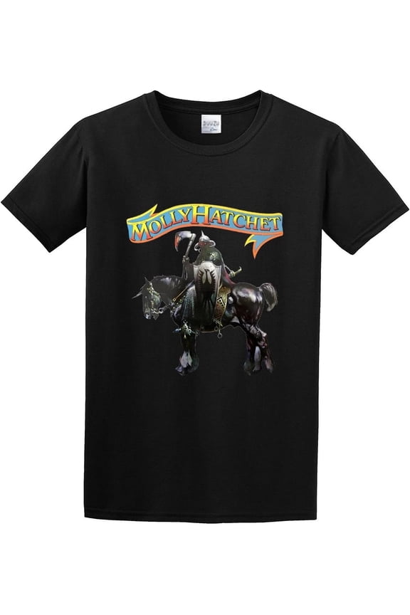 Men's Molly Hatchet Band Logo Simplicity Short Sleeve T-Shirt Black