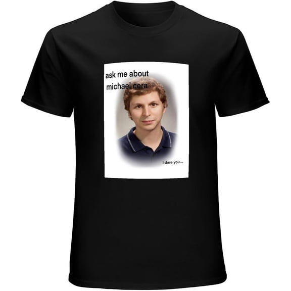 Dvecvbdg Men's Round Neck T-Shirt Men's Seth and Evan Superbad Movie Michael Cera T Shirt