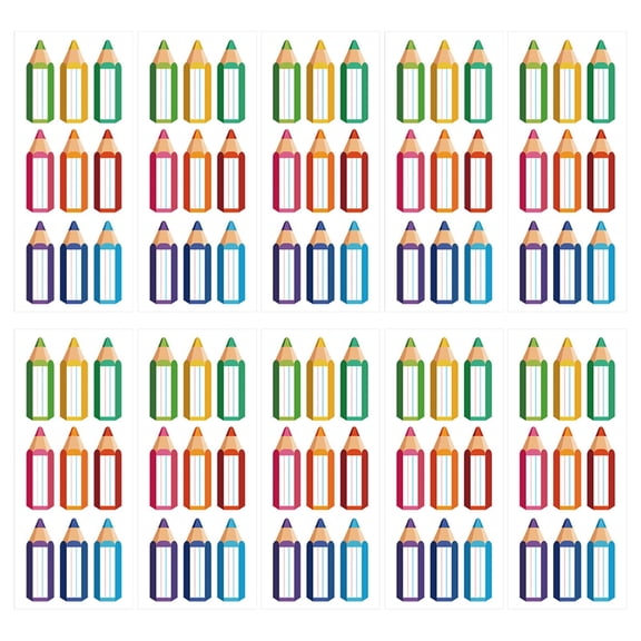 Dvjoy 10Pcs Mini Adhesive Labels, Personalized And Waterproof Name Tags for Marking Small Objects, Ideal for School And Daycare Supplies, Customized Name Stickers