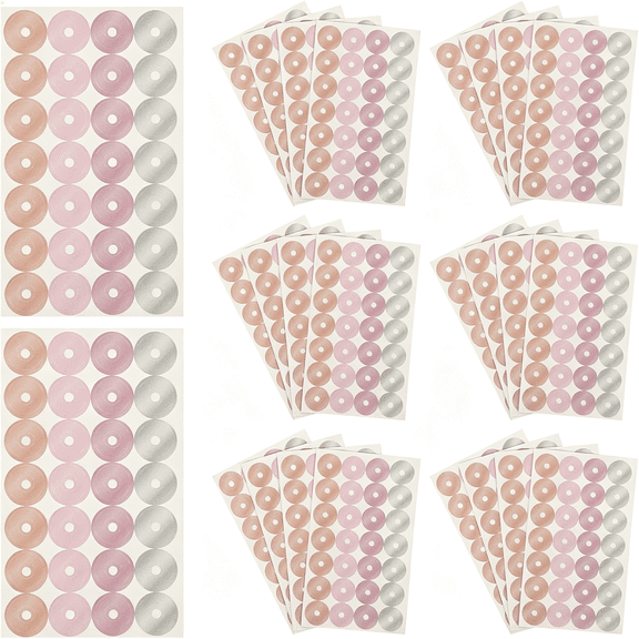 Dvjoy 40 Sheets Self Adhesive Paper Hole Reinforcement Stickers|Tear Resistant Backing,Multipurpose Use,School Office Files Tear Resistant Backing hole reinforcement stickers