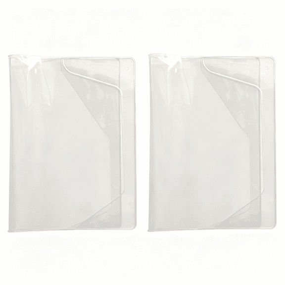 Dvjoy Clear Cover for A5 A6 Size Planners Journal Notebooks Protector Accessories, Durable A5 Planner Cover (2 Pcs,A5)