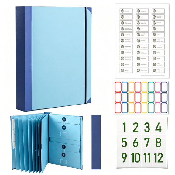 Dvjoy Document Organizer Binder, If I Die Binder with Labeled Pockets | Binder for Important Documents, Life Book Organizer for Birth Certificates Legal & End-of-Life Paperwork