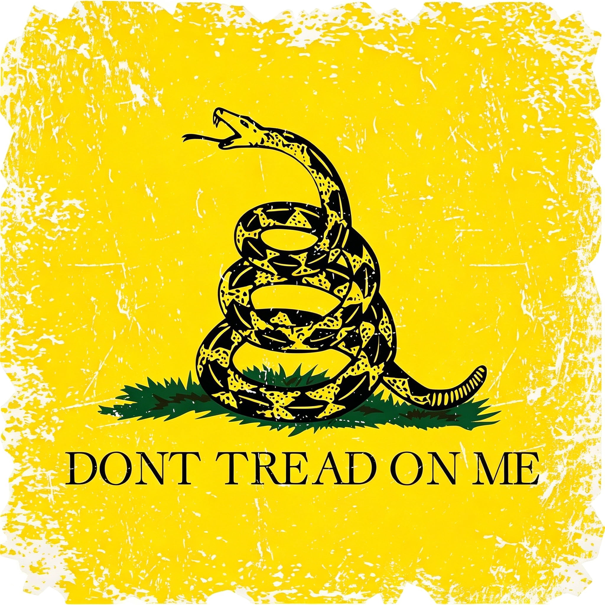 Rustic Sign Me Sign Dvjoy Dont Tread On Me Gadsden Flag Sticker - | Distressed Patriotic ...