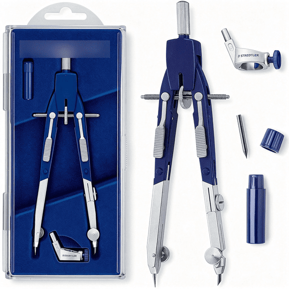 Dvjoy Mars Comfort Metal 6" Compass Set with Case, Adaptor & Lead Metal Compass