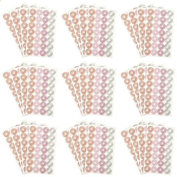 Dvjoy Self Adhesive Hole Reinforcement Stickers Paper Labels 40 Sheets | Tear Resistant Backing, Strong Adhesive Hold, Office Files and Home Use, Multipurpose Sheet Protection