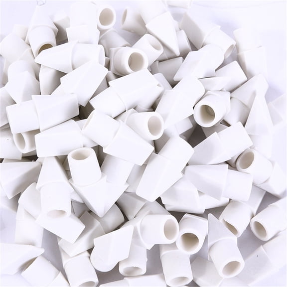 Dvjoy White Pencil Top Erasers,30 pcs,Eraser Caps for Pencils,White Pencil Head Erasers for Pencils Tops,Pencil Top Erasers,Eraser Caps,Cap Tops,Topper Erasers
