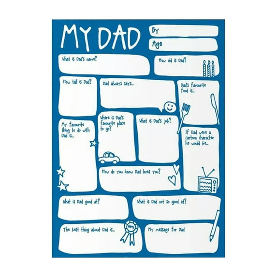 Dvkptbk Funny Father's Day Card, Unique In Blanks Birthday Card For Daddy, Interesting Bday Card For Daddy