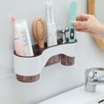thumbnail image 1 of Dvkptbk Hanging Toothbrush Holder Toothbrush Holder Wall Mounted Toothbrush Holder for Bathroom and Vanity, 1 of 7
