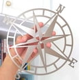 thumbnail image 1 of Dvkptbk METAL WALL ART COMPASS Metal Decor Nautical Compass Wall Decor Wall Hanging, 1 of 2