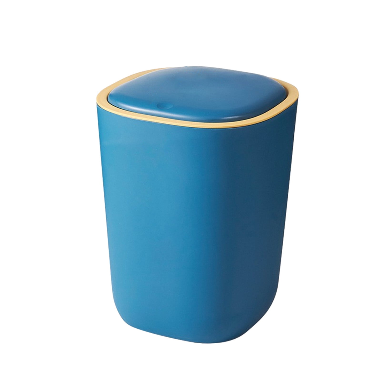 Dvkptbk Silent Opening and Closing Lid Trash Can Bathroom Bedroom Office Dormitory Small Space ...