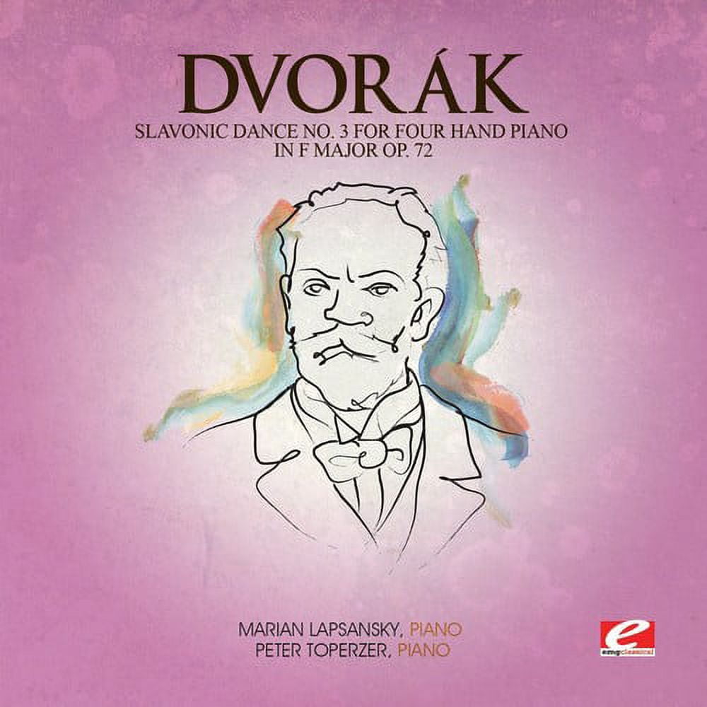 Dvorak - Slavonic Dance 3 Four Hand Piano F Maj 72 - Music & Performance - CD