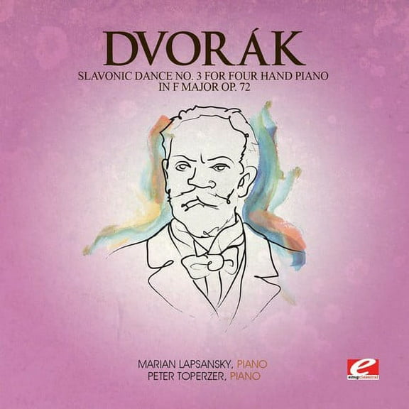 Dvorak - Slavonic Dance 3 Four Hand Piano F Maj 72 - Music & Performance - CD