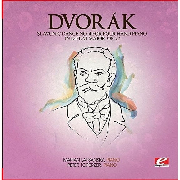 Dvorak - Slavonic Dance 4 Four Hand Piano D-Flat Maj 72 - Music & Performance - CD