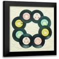 thumbnail image 1 of Dvorak, Vicki 15x15 Black Modern Framed Museum Art Print Titled - Circle of Records, 1 of 5