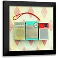thumbnail image 1 of Dvorak, Vicki 15x15 Black Modern Framed Museum Art Print Titled - Vintage Transistor Radio Trio, 1 of 5