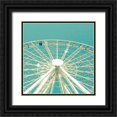 thumbnail image 1 of Dvorak, Vicki 20x20 Black Ornate Wood Framed with Double Matting Museum Art Print Titled - Blue and White Sparkle, 1 of 4
