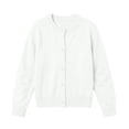 thumbnail image 1 of Dvprdro Girls Cotton Knit Cardigan Sweater Crew Neck Full Button Front Solid Soft Loose Fit Long Sleeve Preppy Outerwear for Campus Commute Daily Wear, 1 of 9