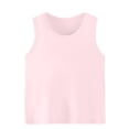 thumbnail image 1 of Dvprdro Girls Summer Solid Cotton Tops Casual Sleeveless Tank Tops Classic Round Neck Daily Basic Undershirt, 1 of 4