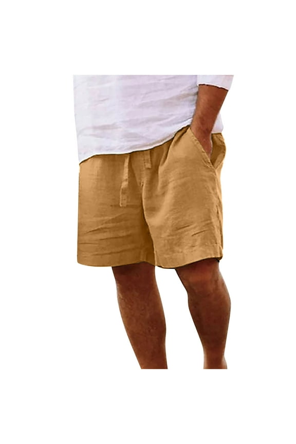 Men's Athletic Gym Shorts Summer Casual Workout Bodybuilding Jogger Cotton Shorts on Clearance