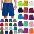 thumbnail image 1 of Dvprdro Men's Summer Casual Athletic Shorts Solid Color Drying Beach Running Basketball Workout Shorts with Pockets, 1 of 9
