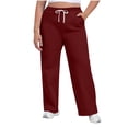 thumbnail image 1 of Dvprdro Plus Size Sweatpants for Women Casual Drawstring Joggers Pants with Pockets Womens Solid Elastic Waist Sports Trousers, 1 of 6