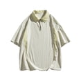 thumbnail image 1 of Dvprdro Short Sleeve Pullover for Men 1/4 Zip Collared Workout Tee Golf Tennis Active Top, 1 of 8