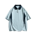 thumbnail image 1 of Dvprdro Short Sleeve Pullover for Men 1/4 Zip Collared Workout Tee Golf Tennis Active Top, 1 of 8