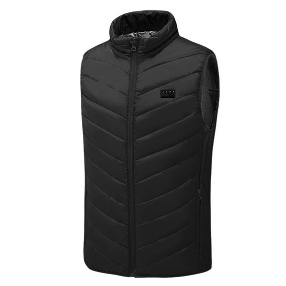 Dvprdro Unisex Heated Vest Men's and Women's Plus Size Heated Vest 17 Zones 3 Heating Levels Winter Zip-up Sleeveless Jacket Coat