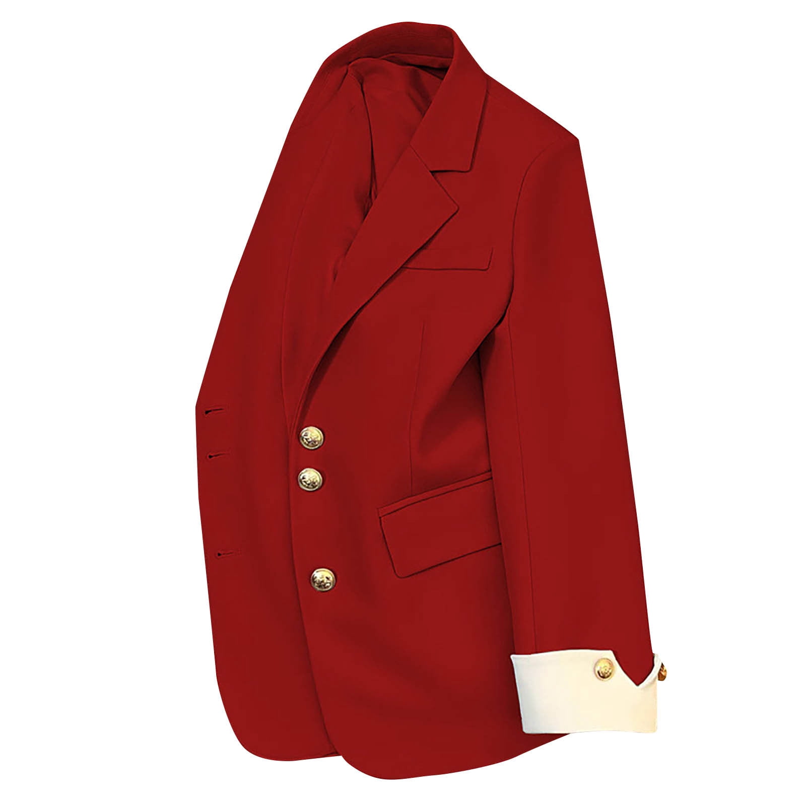 Long Sleeve Lapel Leisure Blazers Plain Slim Fit Top Casual Office Jackets