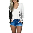thumbnail image 1 of Dvprdro Women's Open Front Cardigans Classic Floral Printed Lighiweight Comfy Casual Long Sleeve Sweater Blouse Tops, 1 of 4